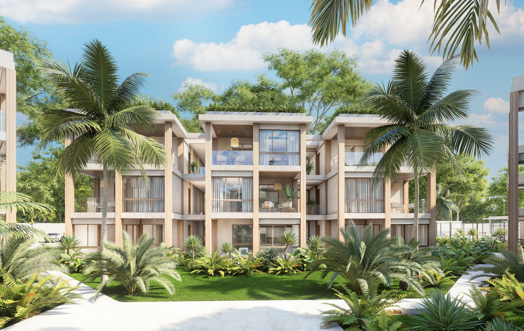 Casa Cristalina architecture from the beach