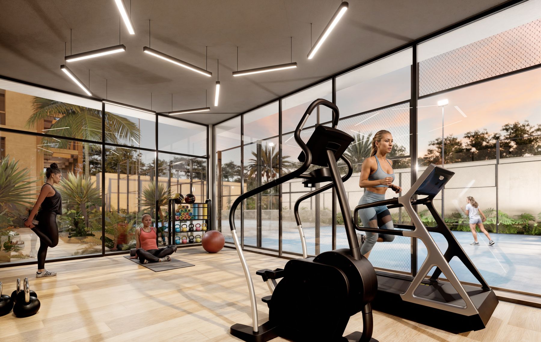 Gym and padel court